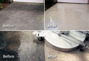 Oklahoma City area concrete driveway, patio, pool deck pressure washing