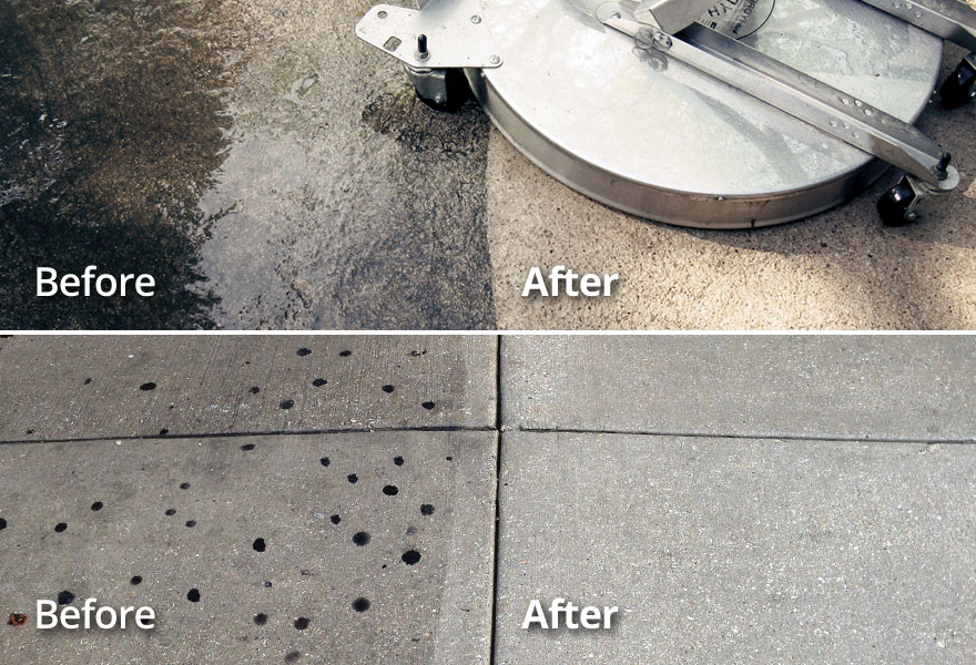 OKC area Commercial Concrete Pressure Washing Cleaning