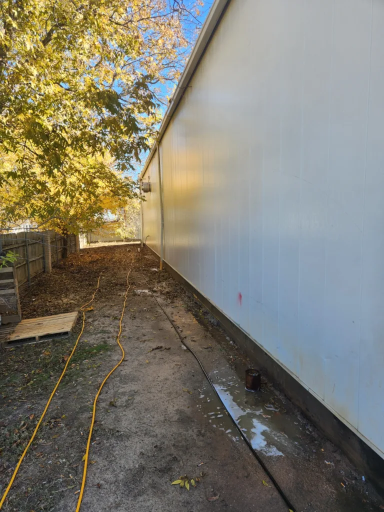 soft washing commercial building in OKC